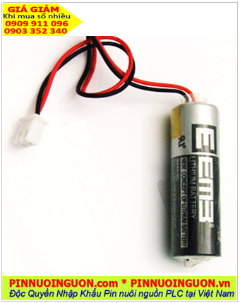 Pin ER14505 _Pin EEMB ER14505; Pin nuôi nguồn EEMB ER14505 lithium 3.6v AA 2400mAh (có zắc cắm)